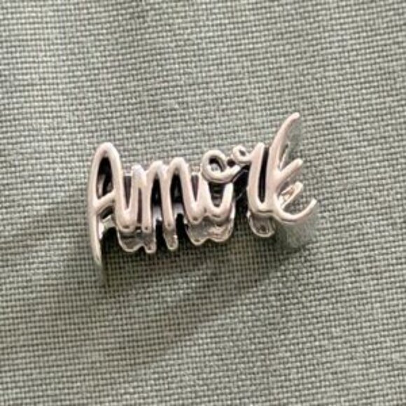 Authentic Amour Script Charm - Picture 3 of 5